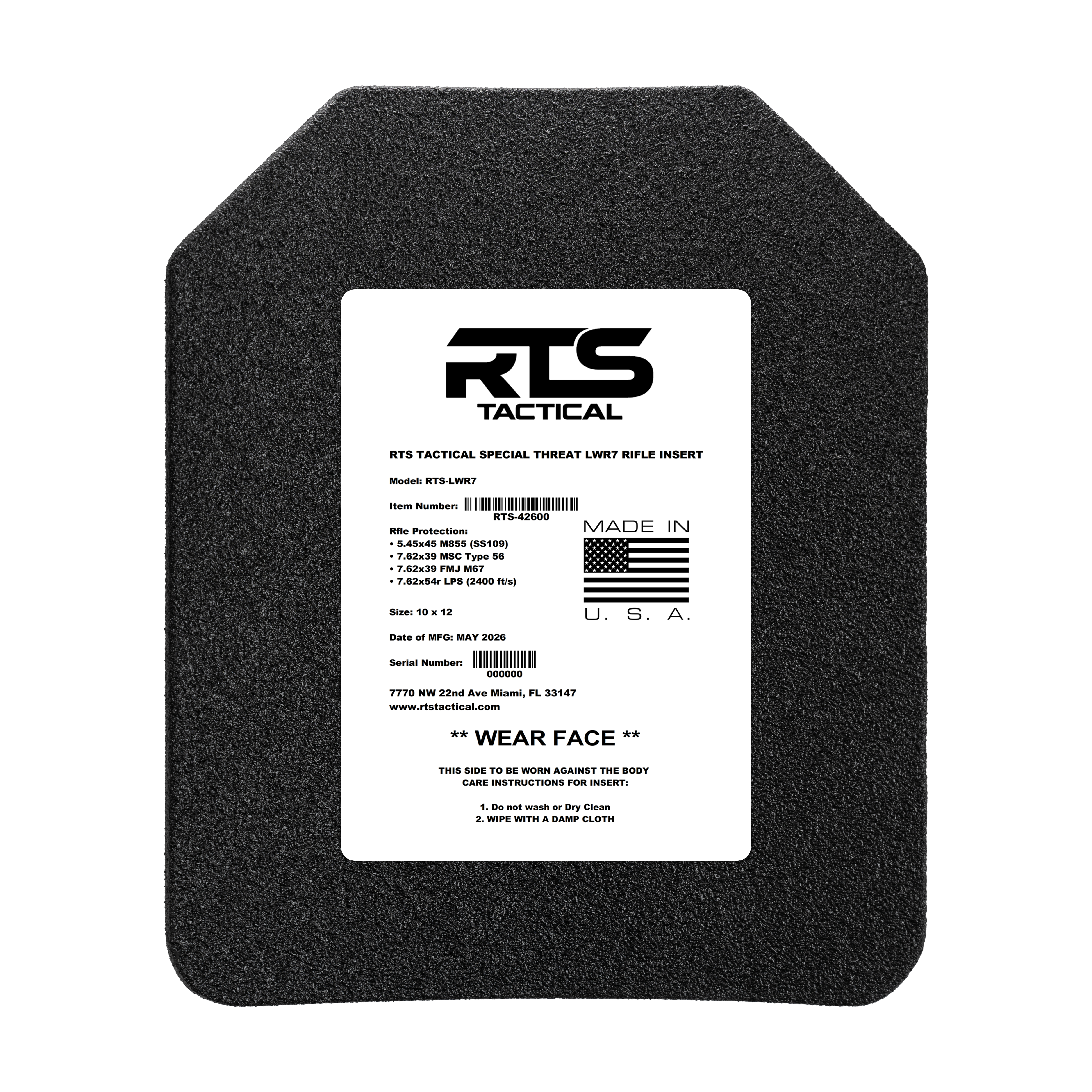 RTS Tactical Special Threat LWR7 Rifle Insert | RTS Tactical