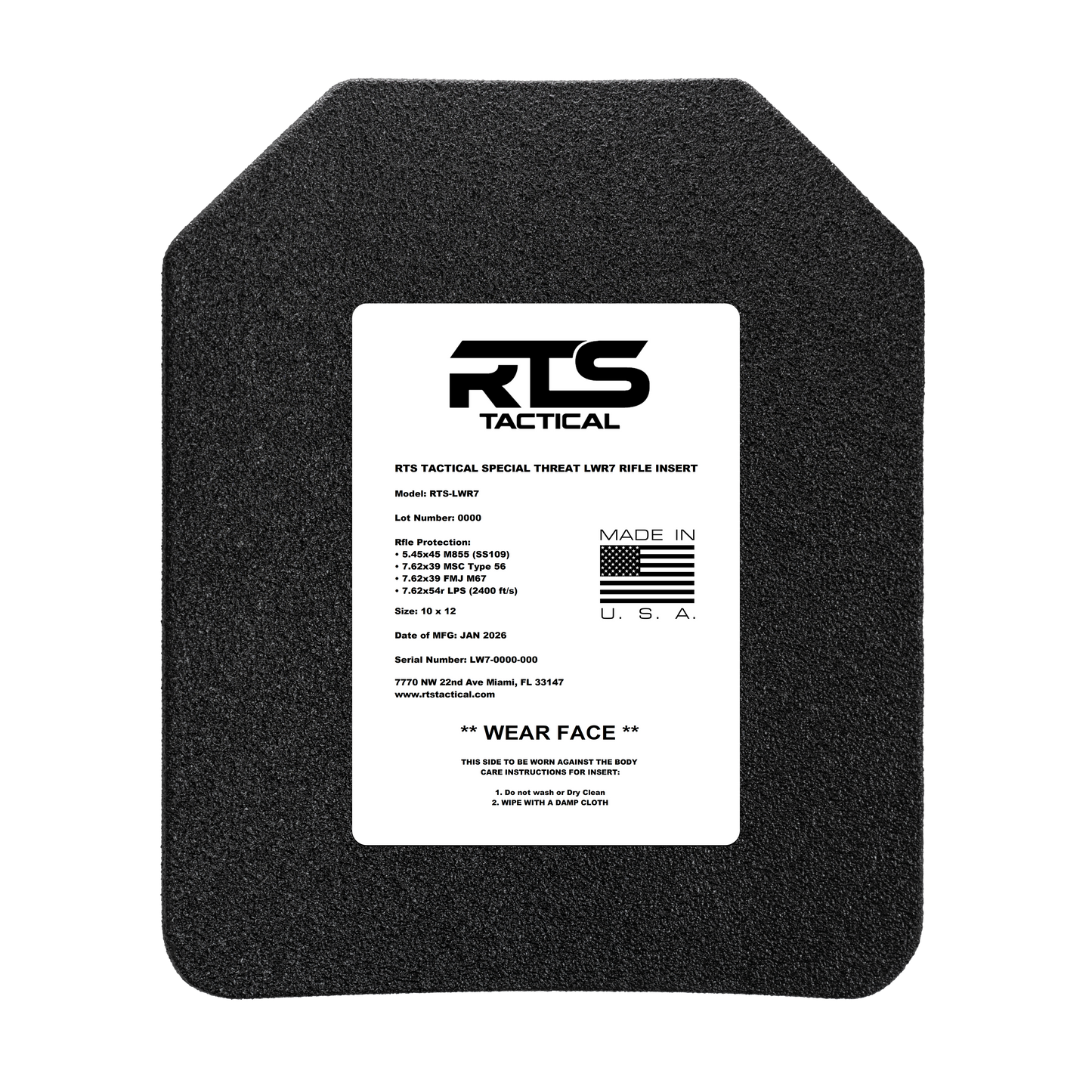 RTS Tactical Special Threat LWR7 Rifle Insert