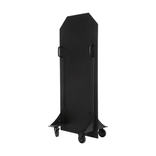 Dark black bulletproof ballistic panel