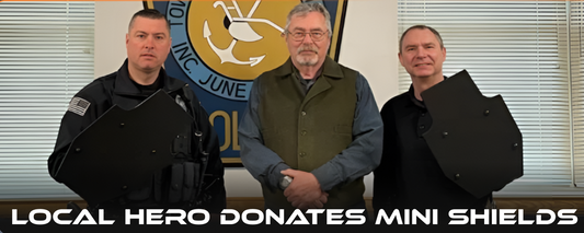 Local Hero Donates Mini-Shields, Hoping to Set A Statewide Standard