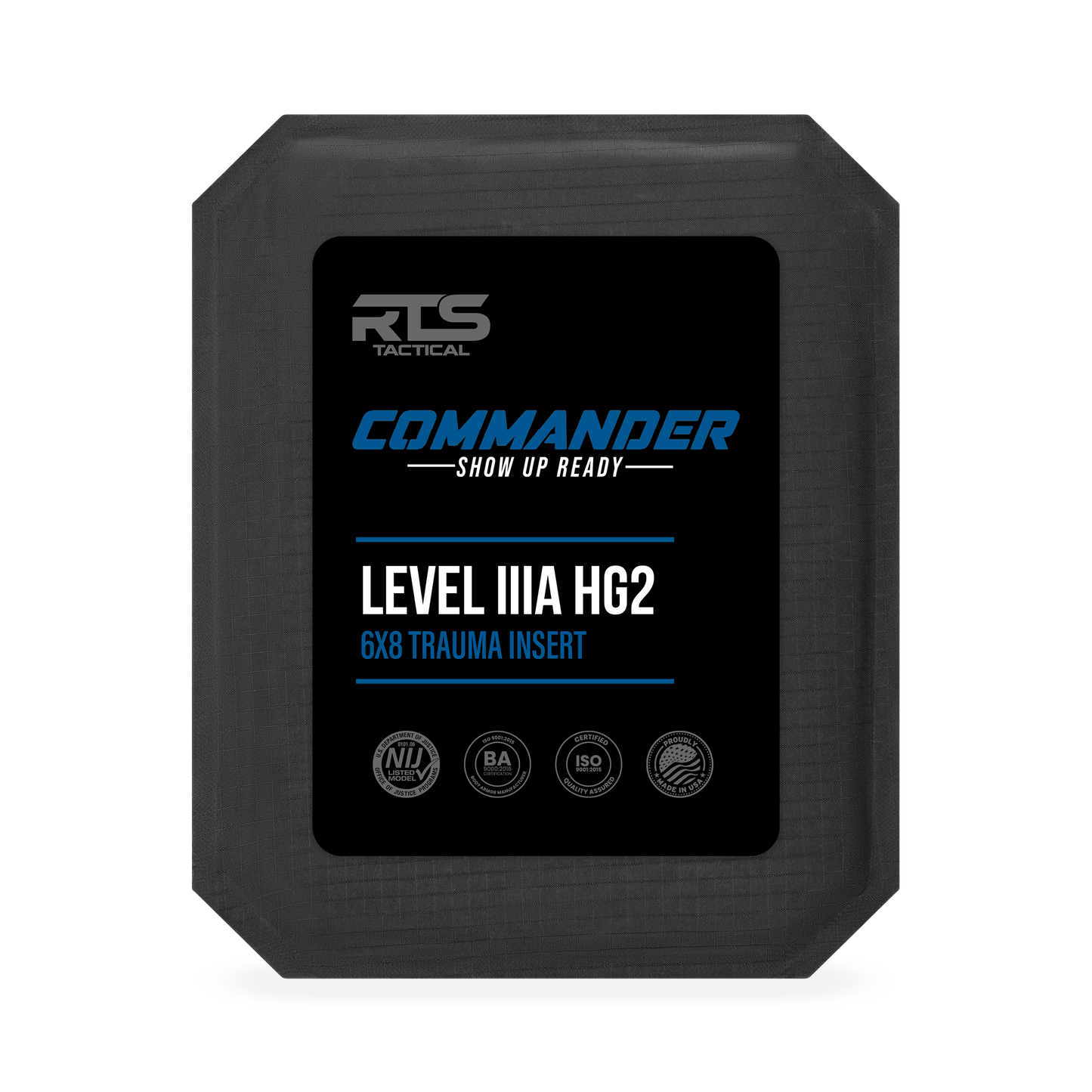 RTS Tactical Commander 6x8 Soft Armor Trauma Insert - HG2