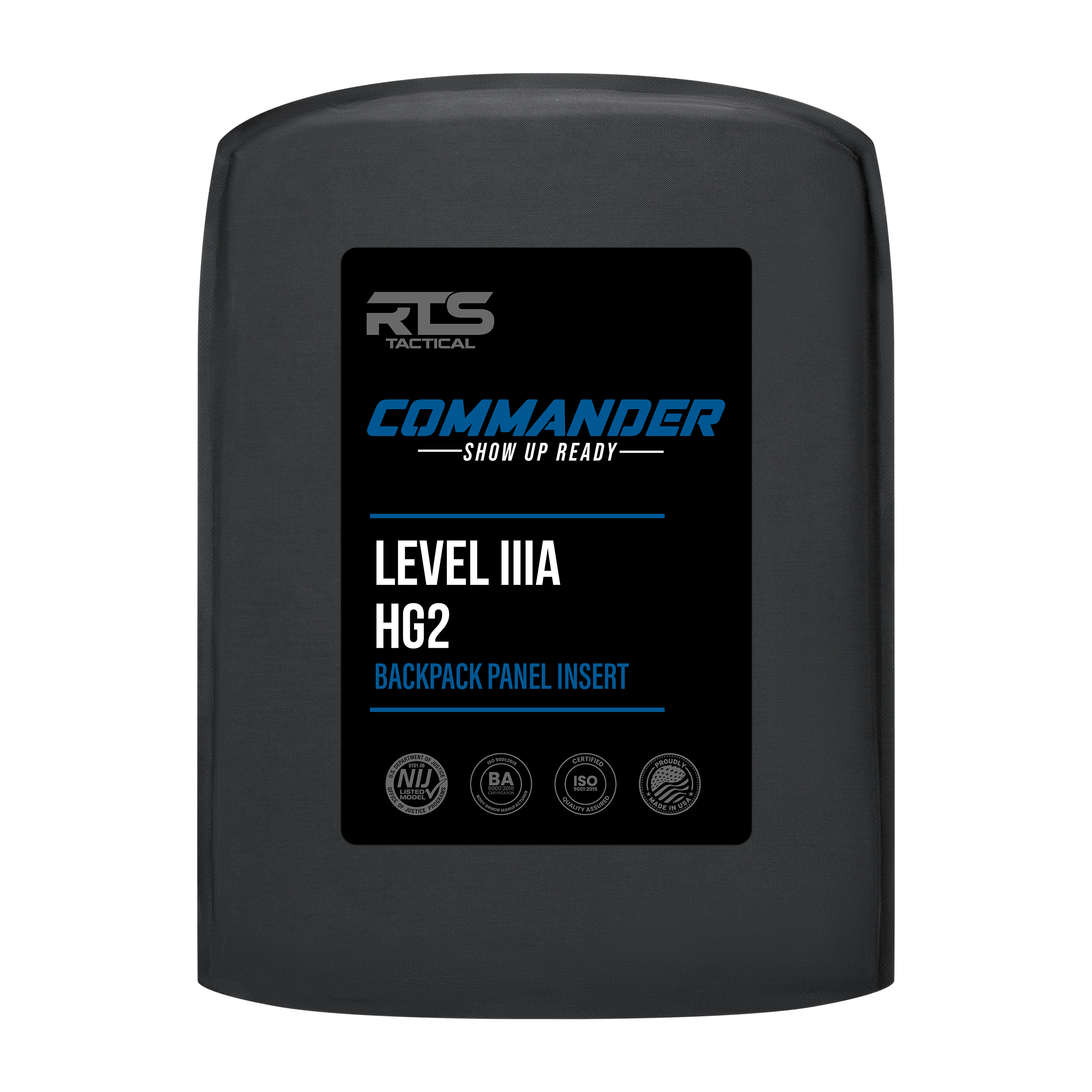RTS Tactical Commander Level IIIA (HG2) Backpack Panel Insert