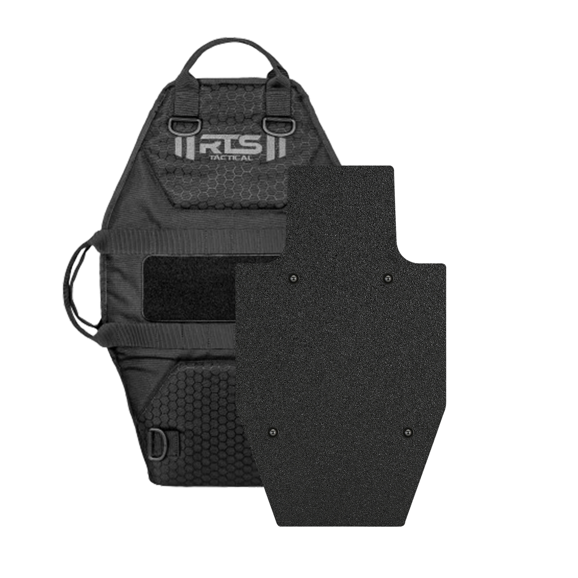 The Black RTS Tactical Level III+ Rifle Rated Mini Shield.