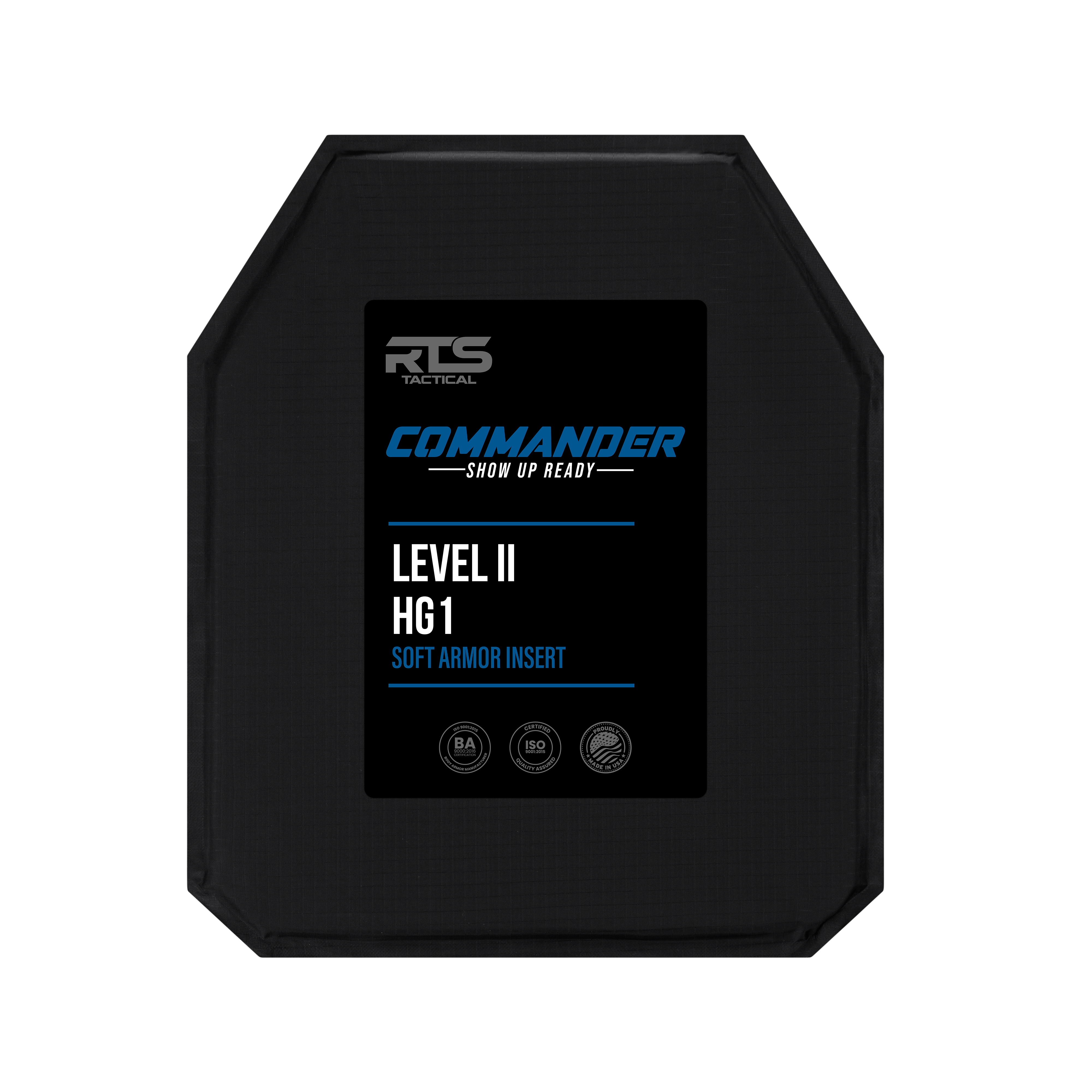 Armor Command Rts Commander Soft Armor NIJ 0101.06 Level II (HG1) Insert - 10 X 12 | RTS ...