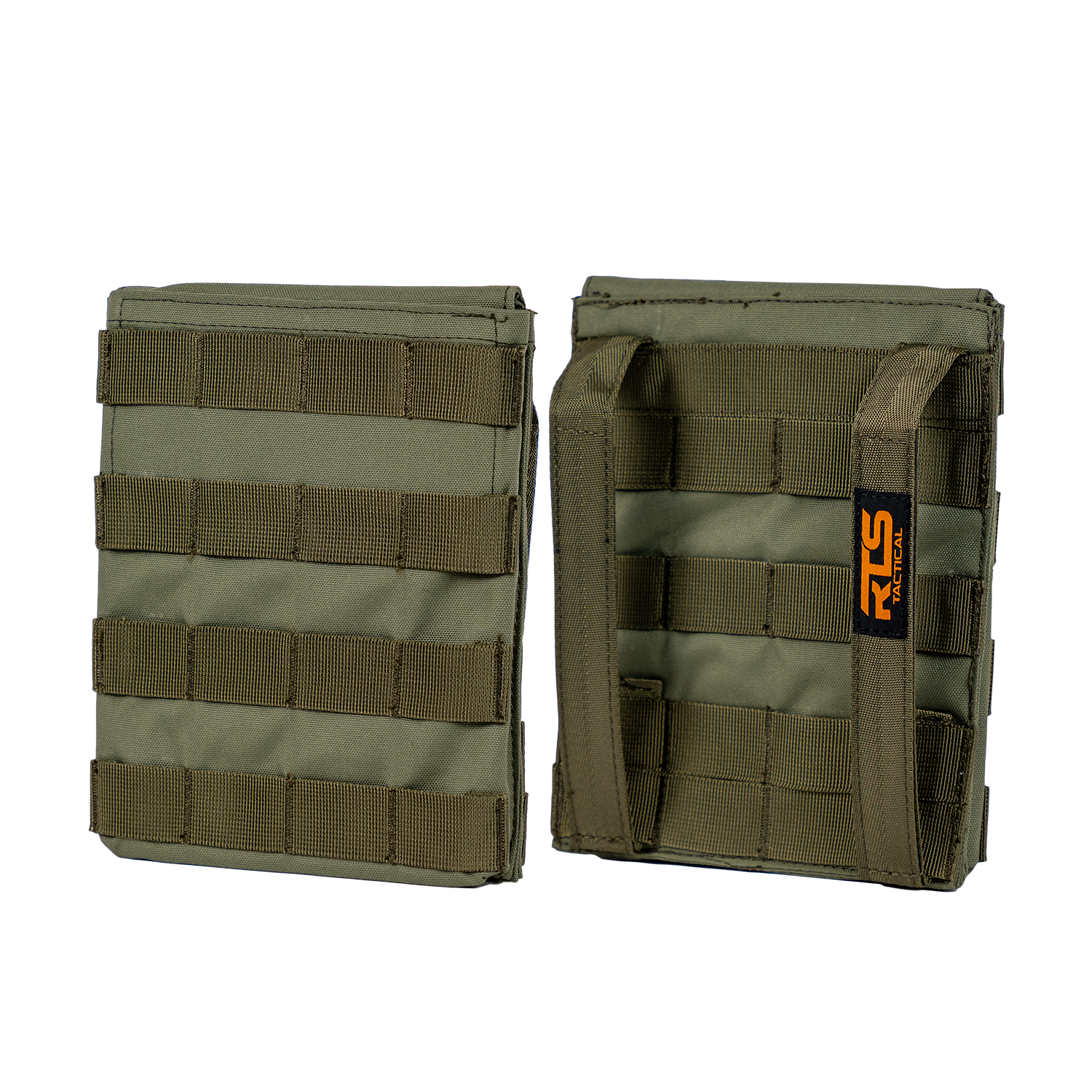 The OD Green side plate pouch set from RTS Tactical.