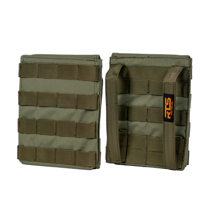 The OD Green side plate pouch set from RTS Tactical.