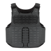 The front of the RTS Tactical Slim Tac Special Operations Ballistic Vest in black.