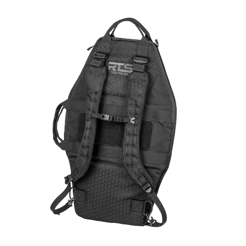 Ballistic shield carrier bag with backpack straps