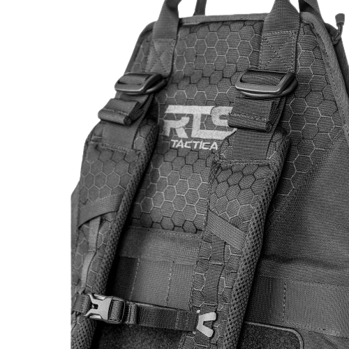 Close up of ballistic shield carrier bag with backpack straps