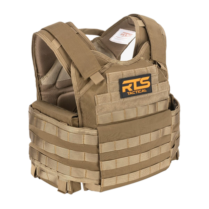 The RTS Tactical plate carrier 10x12 has breathable mesh and full adjustability.