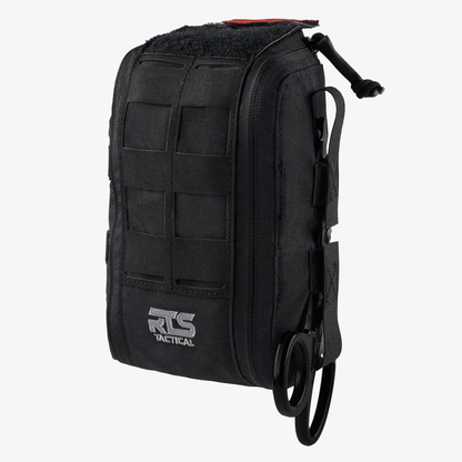 The black Rapid Deploy IFAK from the RTS Tactical Be Fearless body armor bundle.