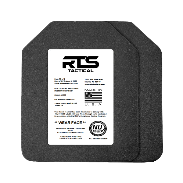 The RTS Tactical hard armor offers lasting, reliable protection for your tactical needs.