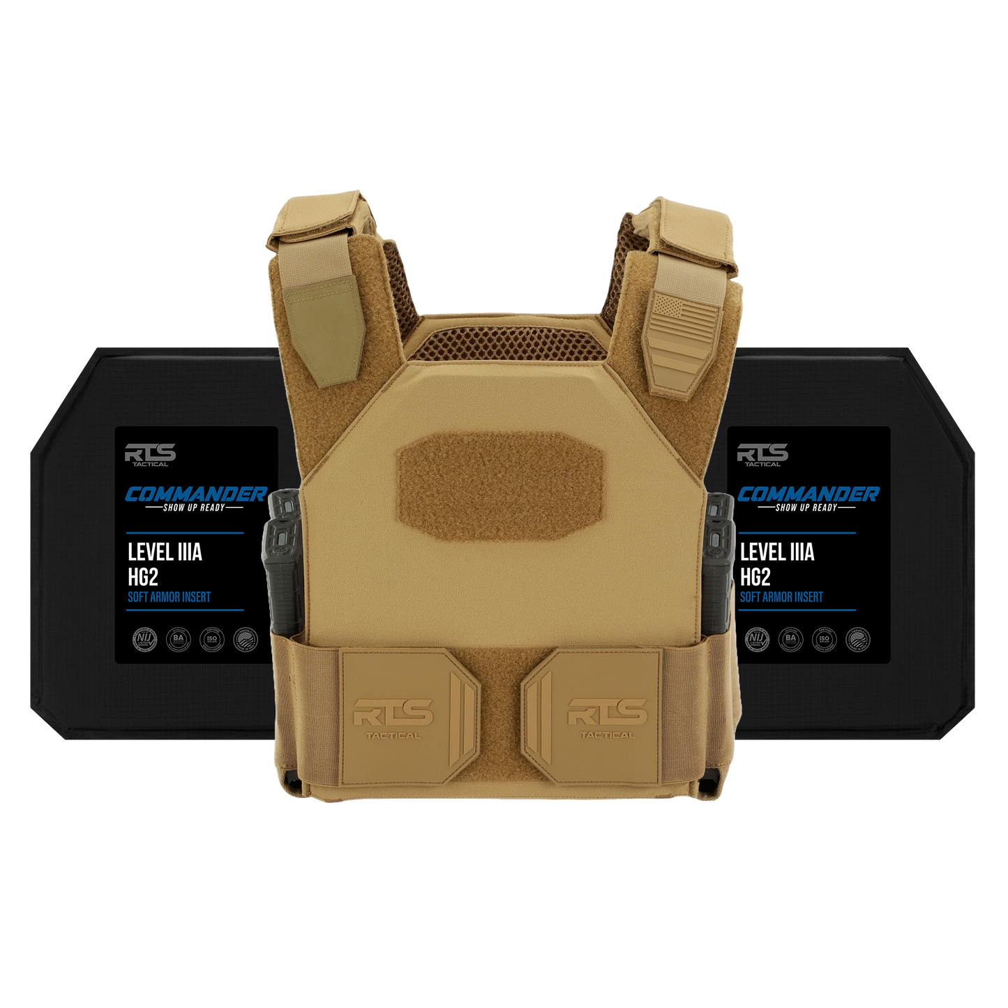RTS Tactical Level IIIA (HG2) Soft Armor Sleek 2.0 Active Shooter Kit - 10X12