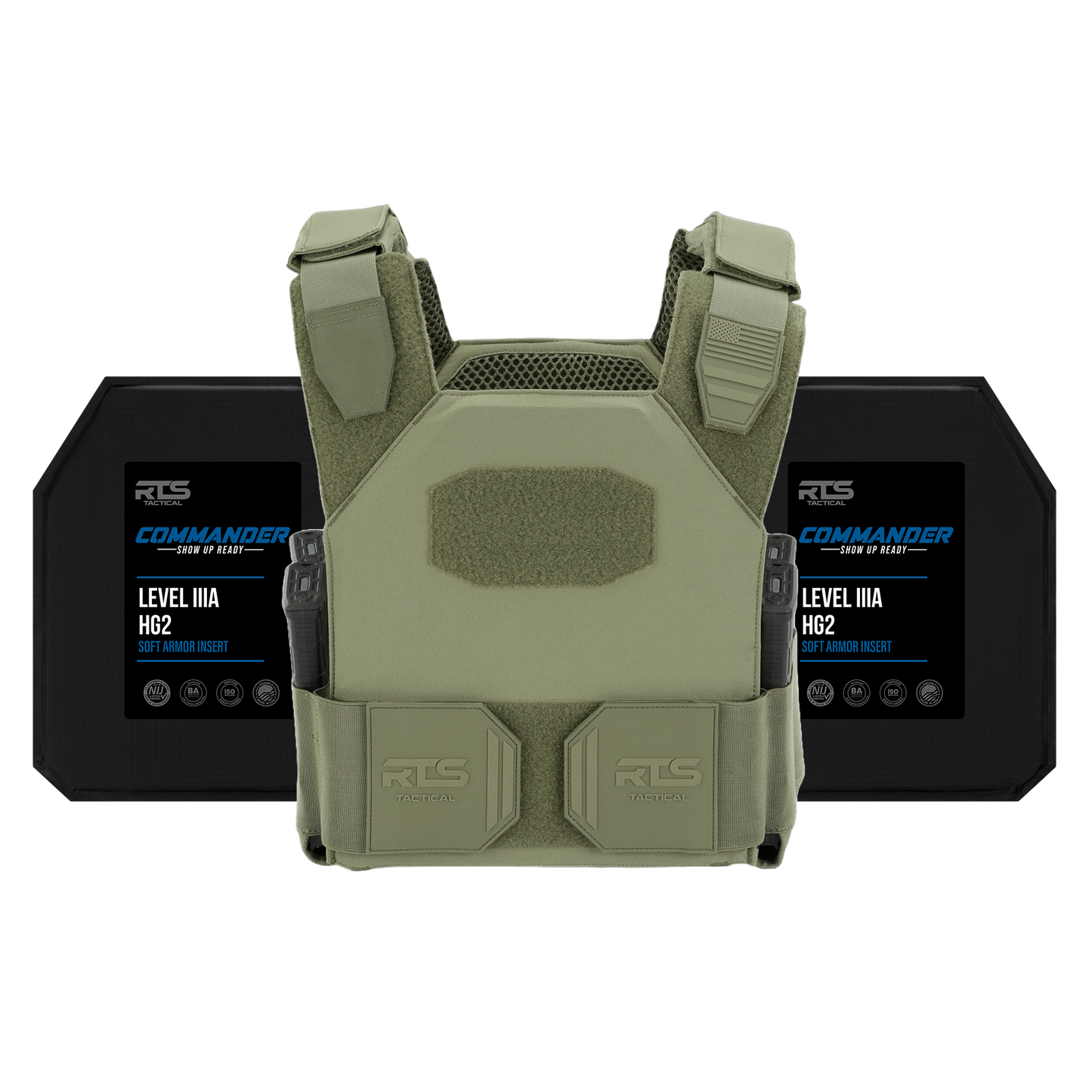 RTS Tactical Level IIIA (HG2) Soft Armor Sleek 2.0 Active Shooter Kit - 10X12