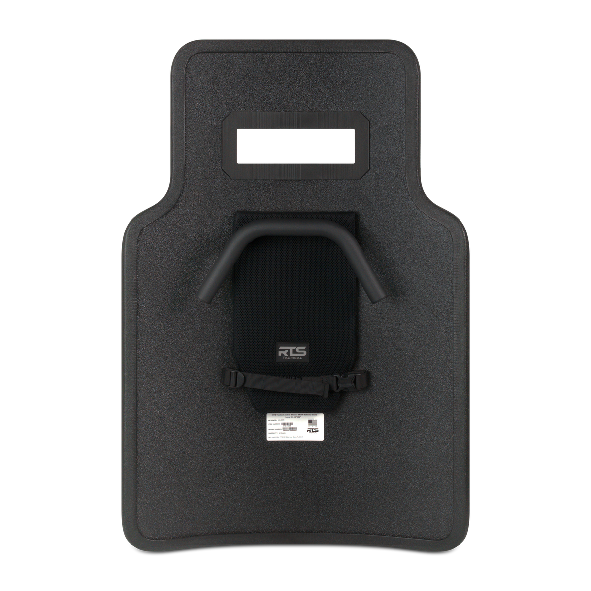 RTS Tactical Active Shooter SWAT Ballistic Shield - Back - RTS Tactical