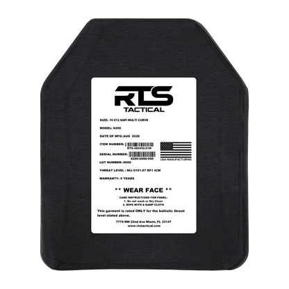 RTS Tactical NIJ 07 RF1 ICW 6200 Series Multi Curve