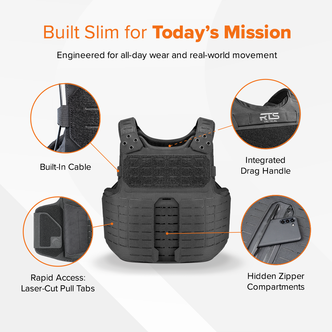RTS Tactical Slim Tac Special Operations Body Armor Vest