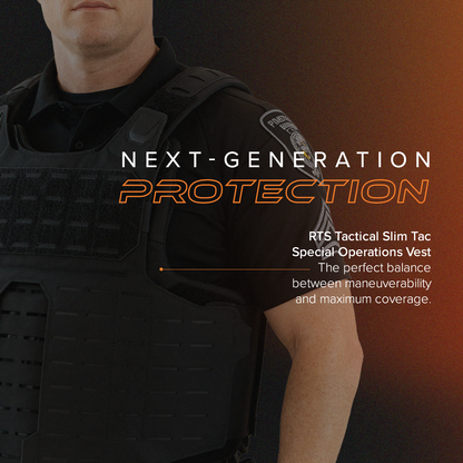 RTS Tactical Slim Tac Special Operations Body Armor Vest - NIJ 07 HG2 (Level IIIA)