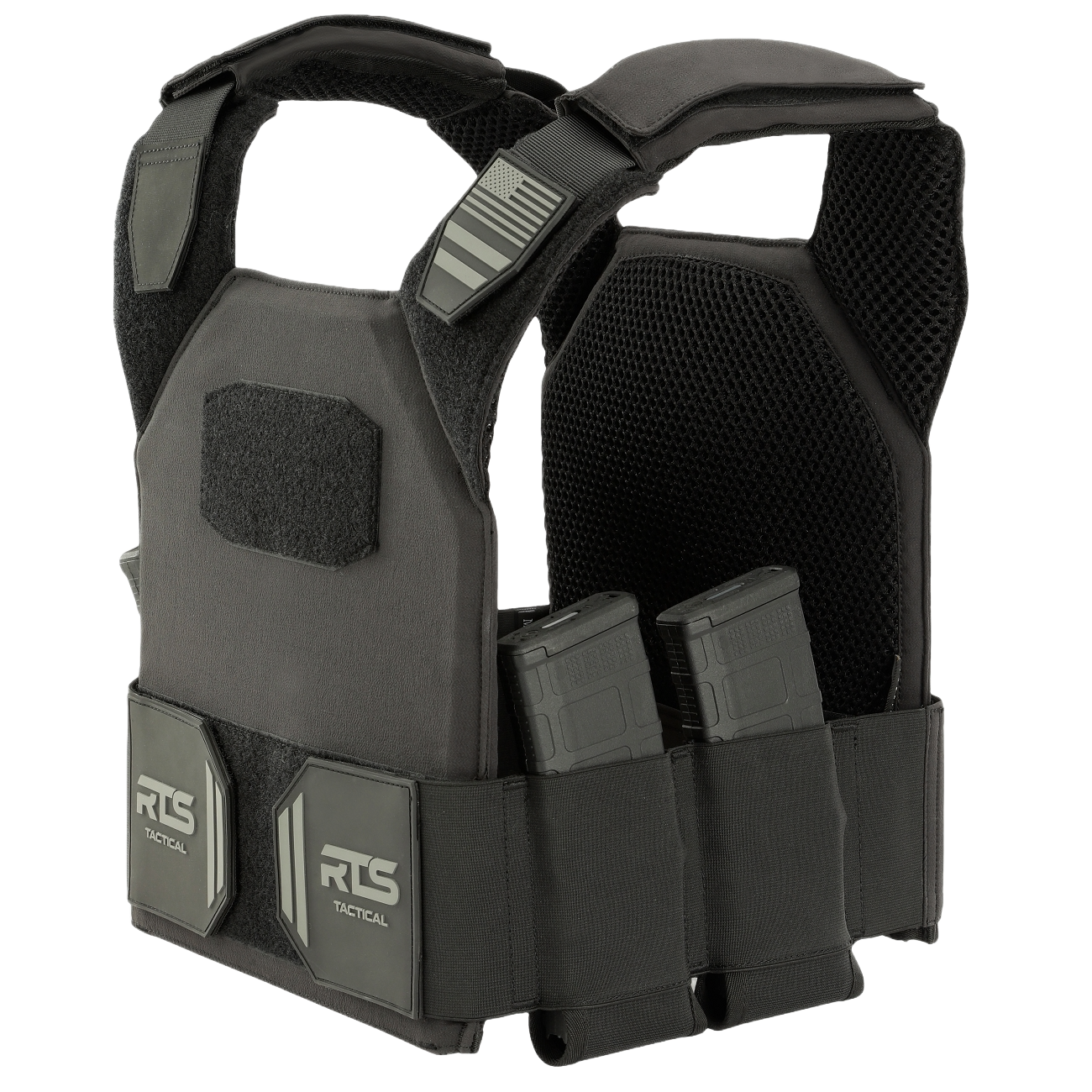 The RTS Tactical Sleek 2.0 Plate Carrier in the Black colorway.