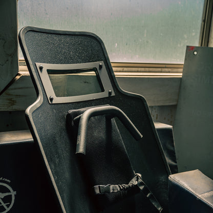 Back side of a tactical ballistic shield