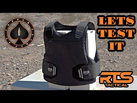 Black tactical vest from RTS Tactical being tested